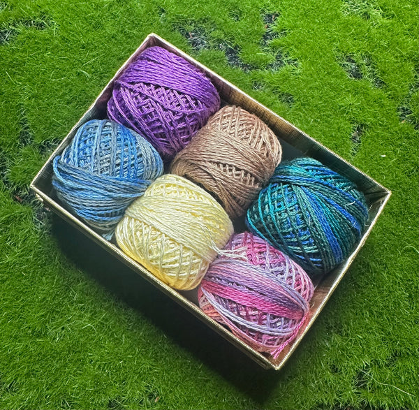 Hydrangea Blooms chart with Valdani Floss pack by Rebel Stitcher