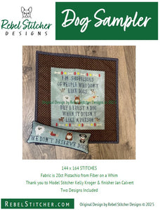 Dog Sampler by Rebel Stitcher Designs *DIGITAL DOWNLOAD*