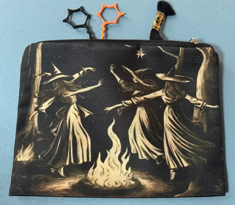 Small Sepia Witch Bonfire Accessory Bag