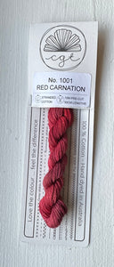 Red Carnation - Cottage Garden Threads