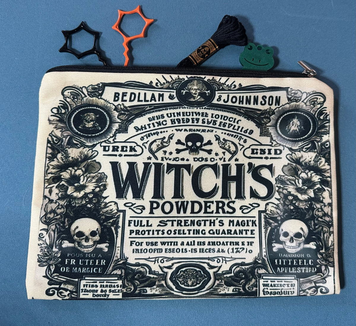 Witch’s Powders Accessory Bag – Rebel Stitcher Designs