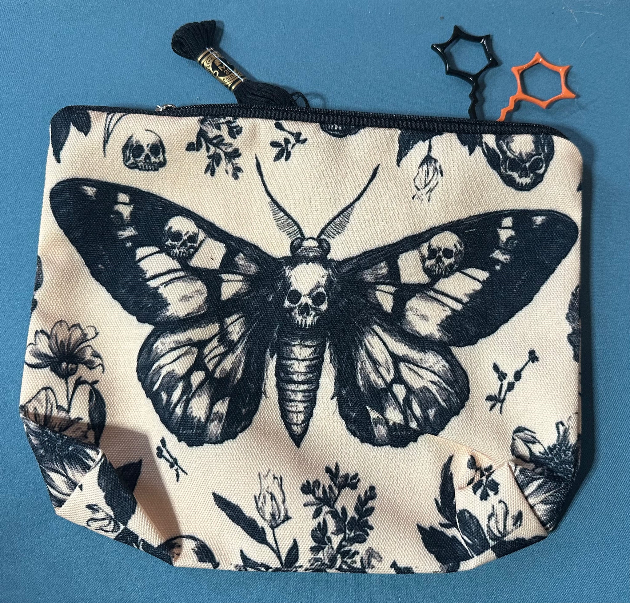 Skull Moth Accessory Bag