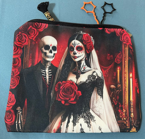 Skeleton Bride & Groom Accessory Bag