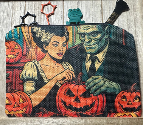 Small Frankenstein & Bride Vintage Accessory Bag