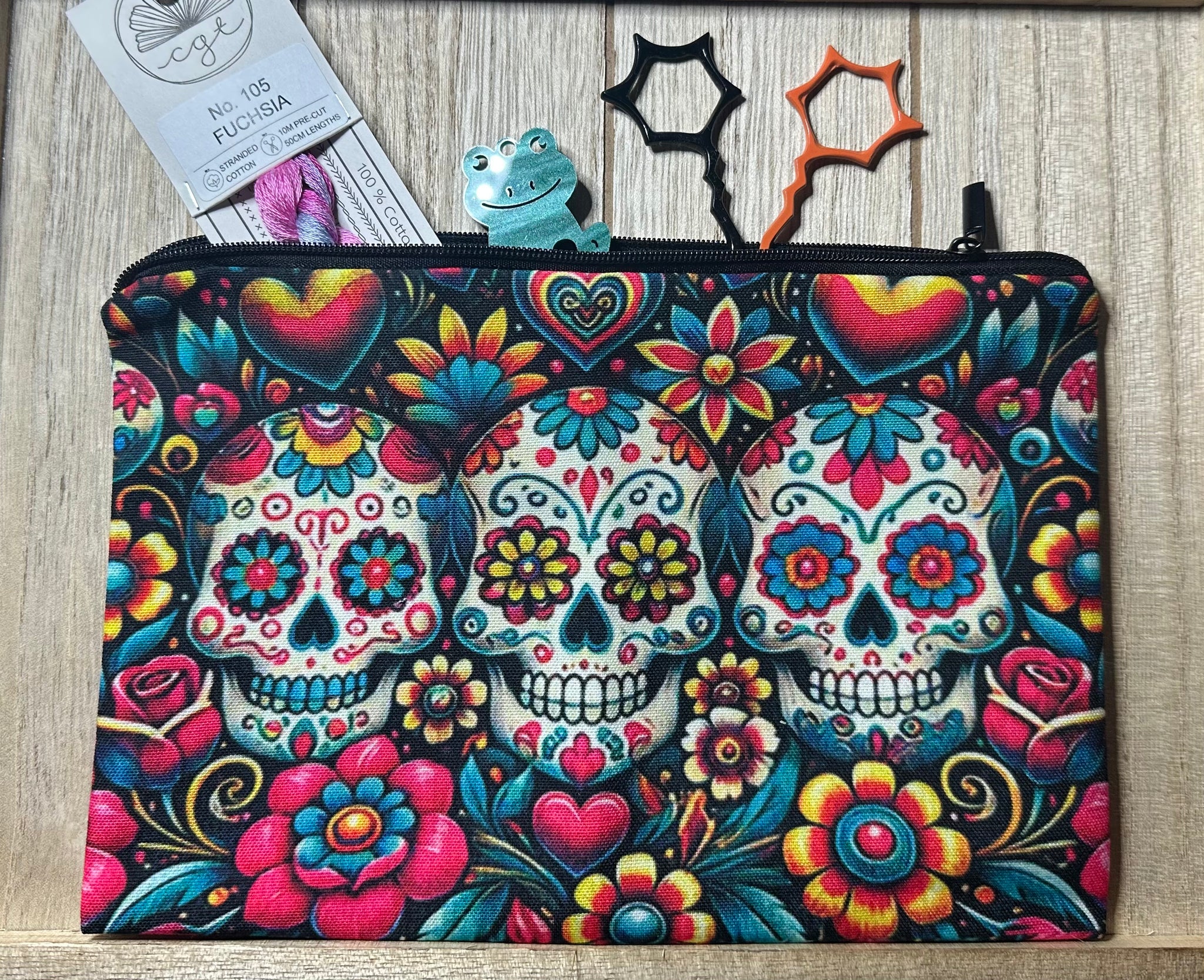 Small Day of the Dead Accessory Bag