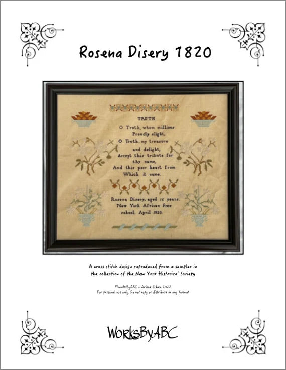 Rosena Disery 1820 Works by ABC