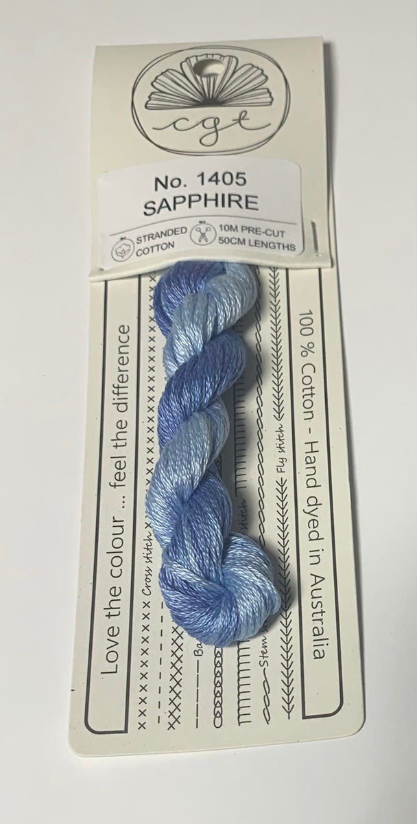 Sapphire - Cottage Garden Threads – Rebel Stitcher Designs