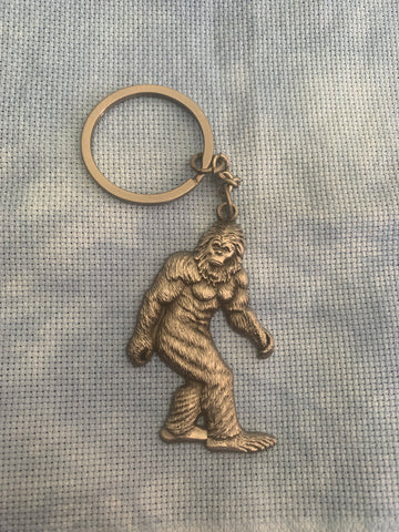 Bigfoot pewter keychain floss ring bling