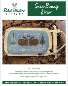 Snow Bunny Kisses by Rebel Stitcher Designs *DIGITAL DOWNLOAD*