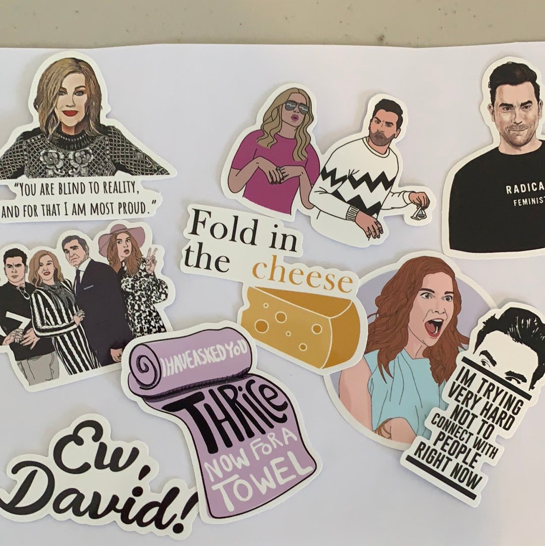 Schitt’s Creek Sticker pack – Rebel Stitcher Designs