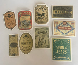 Potions Labels Sticker pack